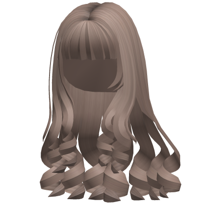 Long Curly Hair Dust Brown Roblox item