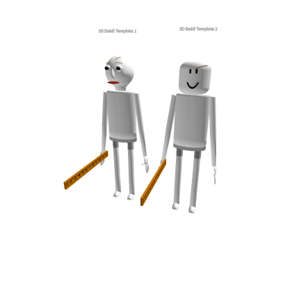 3D Baldi Skins Templates