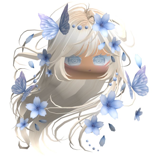 Mystical Sakura Windy Hair (Pink&Blue)