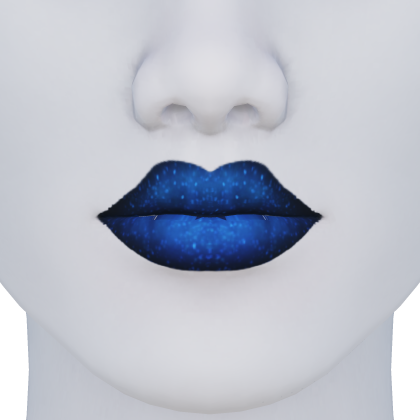 Halloween Blue Glitter Lips