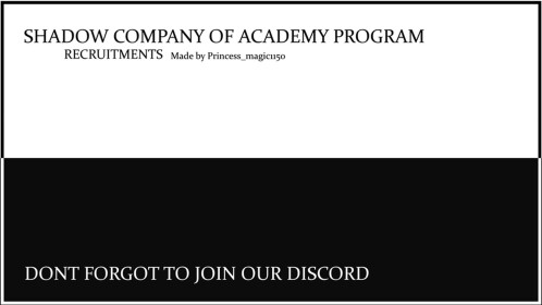 Academy Program [Recruitments]