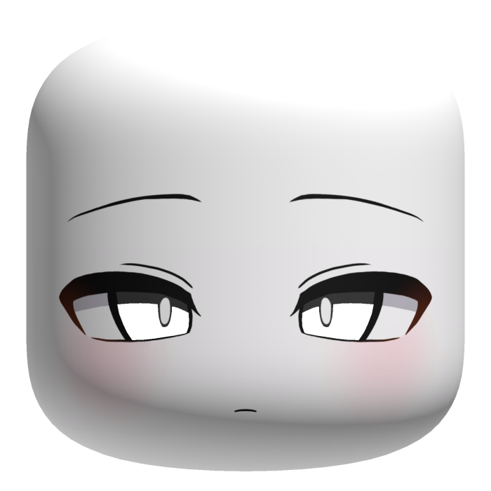 Neutral Calm Face (Eye Recolorable)