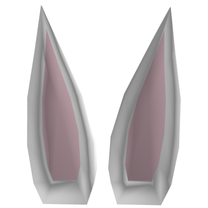 ♡ Cute Bat Ears (White) Roblox item