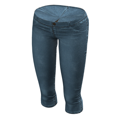 Y2K ☆ denim capri low-rise jeans (light) thumbnail