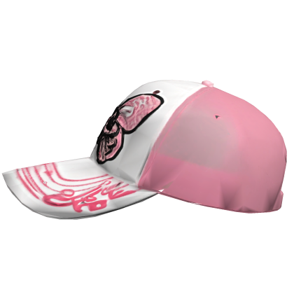 Pink White Y2K Cap Roblox item