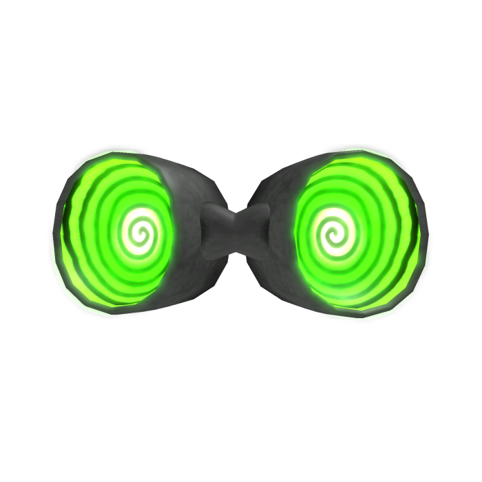 mad scientist shiny green goggles 