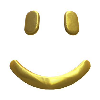 Golden Smile Face (3D) Roblox item