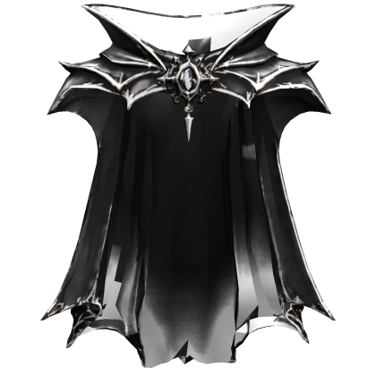 Black & White Gothic Vampire Cape Roblox item