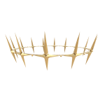 Golden Spiky Crown Halo