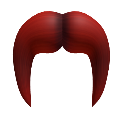 Red Down Facing Moustache