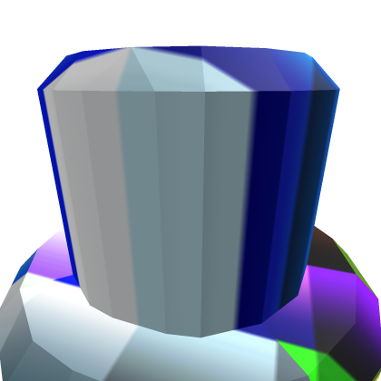 Glitch/rainbow top hat