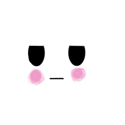 Cute blushy face Roblox decal