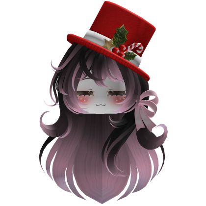 Beautiful Christmas hat hairstyle bow (Pink)