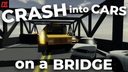 Zderzenie z samochodami na moście