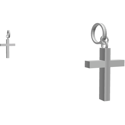Silver Cross Earrings