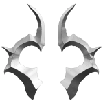 Silver Serrated Horns