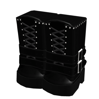Y2K Thigh High Boots Black (3.0) - Roblox