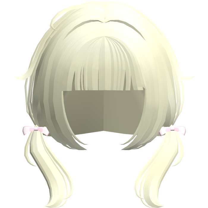 blonde thin low wispy baby pigtails