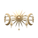 Gold Celestial Stars Crown