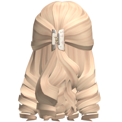 Soft Winter Curly Hair w/ Claw Clip in Blonde thumbnail