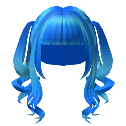 Blue Curly Pigtails thumbnail