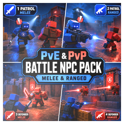 PvE & PvP Battle NPC Pack - Melee & Ranged