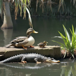 Duck and Alligator