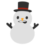 Silly snow man studio