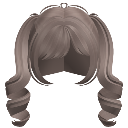 ˗ˏˋ ♡ cutest swirly curled pigtails in brown