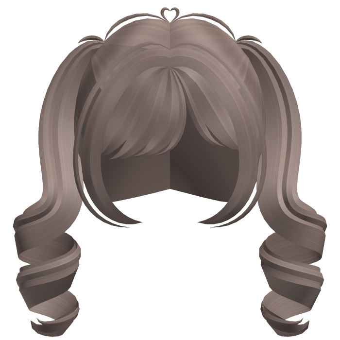 ˗ˏˋ ♡ cutest swirly curled pigtails in brown