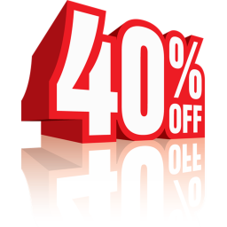 !40% DISCOUNT!