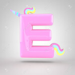 Letter E