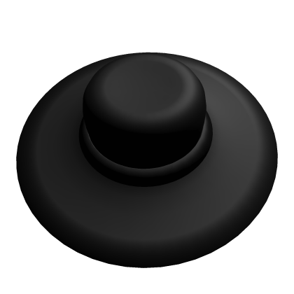 Black Wide Brim Hat Roblox item