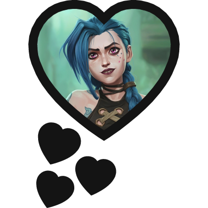 Jinx Thinking Hearts League Of Legends