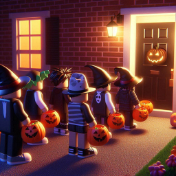 🎃Trick or Treat Line Simulator