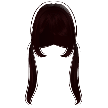 ♡ pigtails gótico moe vermelho escuro Roblox item