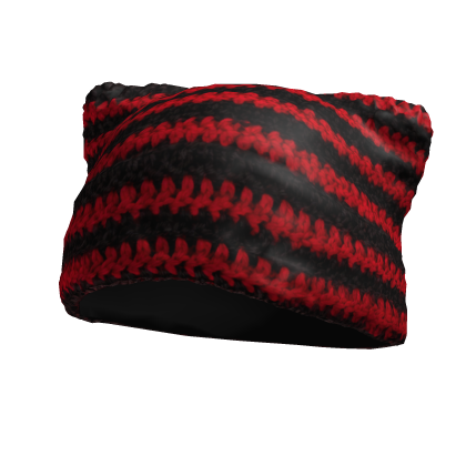 Red crochet beanie
