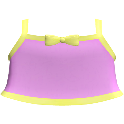 Cute Yellow & Pink Tweencore Tank Top Roblox item