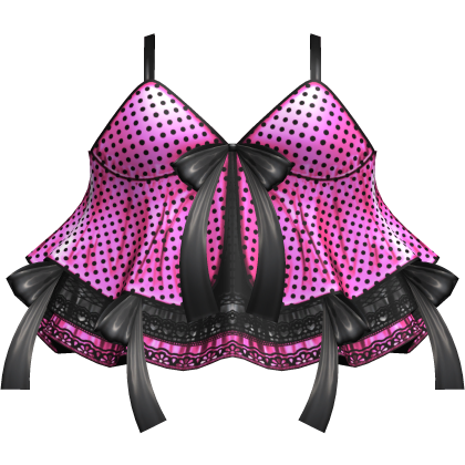 🩷 Pink Gyaru Polkadot Ribbon Dress (LIMITED) thumbnail