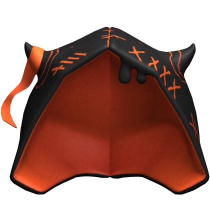 Demon Vampire Hood (Black & Orange)