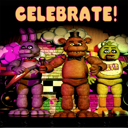 Celebrate poster (FNAF1) Roblox decal