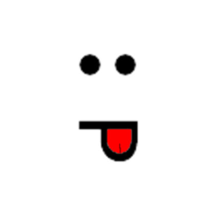 Red tounge face Roblox decal