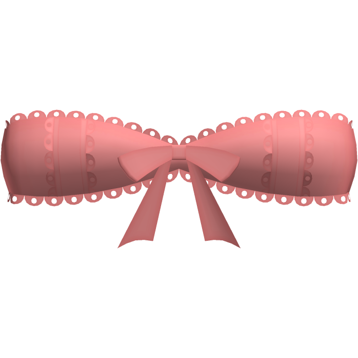 🎀 cutesy bow strapless top