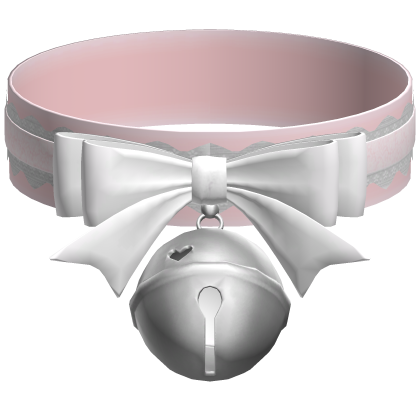 Pink Ruffled Choker Kawaii Giant Bell Collar 3.0