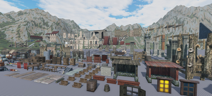Medieval Furniture Assets Pack preview 2