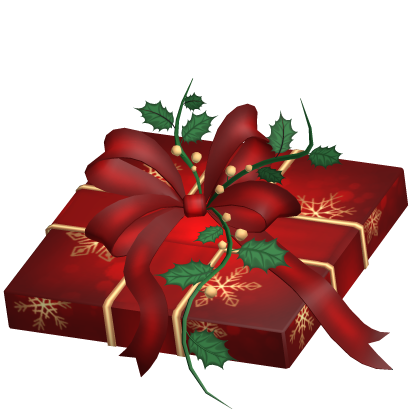 Christmas Present Costume Hat - Red/Gold