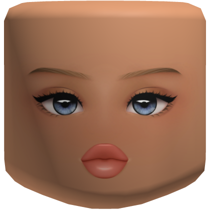 Cute y2k Girl Face Nougat Blue Eyes Roblox item