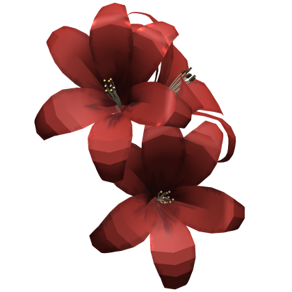 Summer Flowers Hair Clip In Red Roblox item