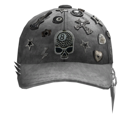 Y2K Hat Pins Cap - Distressed thumbnail