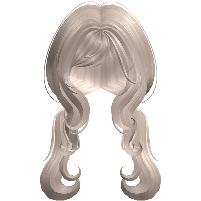 sweet curl princess low pigtails in blonde